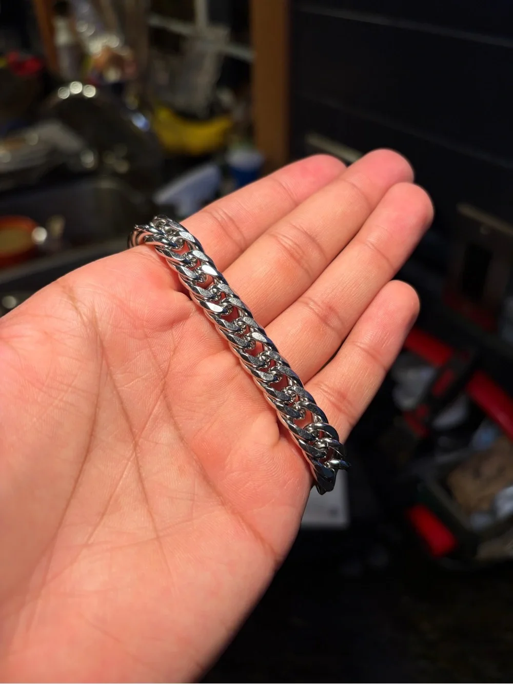 Silver Cuban Link Bracelet — 10mm